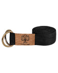 Cotton yoga belt - black