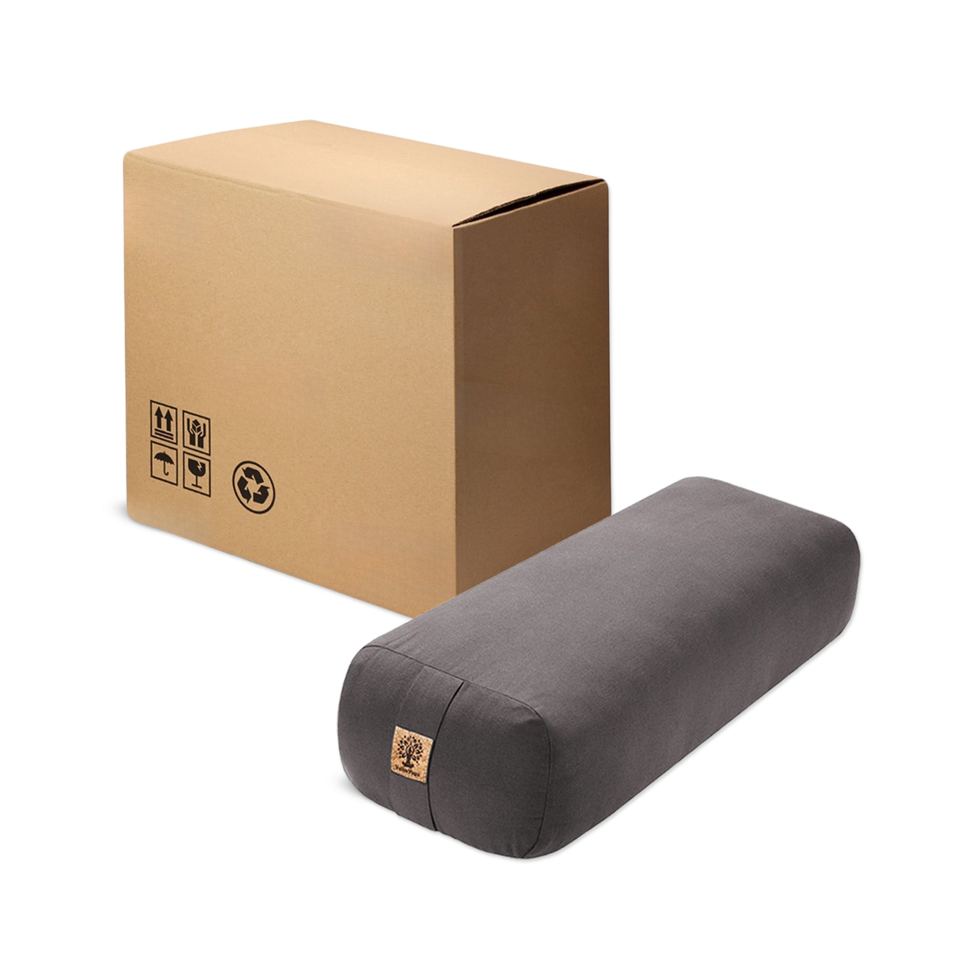 Grey Yoga Bolsters Wholesale - Box of 6