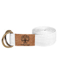 Cotton yoga belt - white